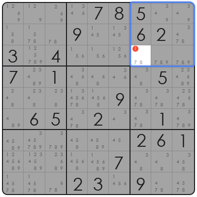 sudoku candidate identification
